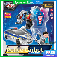 Hello Carbot Fron Police Car All-Star Light Sound Transforming Car Character Robot Combination