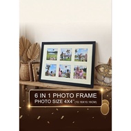 4 inches x 4 inches Photo Classic A3 Frame (6 in 1) with matboard (Hand Made) Bingkai Foto
