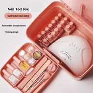 Nail world  2-Layer Tool Box Manicure Storage Box  Multipurpose Home Storage Box Portable Nail Art B