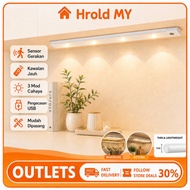 3 Color Dimmable Motion Sensor Light Super Slim Strip Cabinet Light USB Rechargeable Wardrobe Lighti