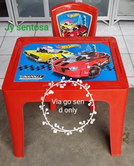 Kursi Dan Meja Belajar Anak Napoly Spiderman set @ meja belajar anak lipat karakter kayu lampu minim