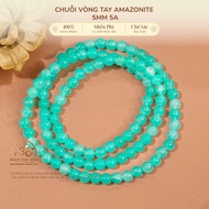 Jade Dan Tam - Amazonite Bracelet Chain 5mm 5A - Water Element & Wood Element