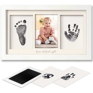 Hand Footprint Photo Frame Newborn Three-Link Type Full Month Anniversary Photo Frame Baby Hand Foot