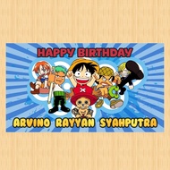 ONE PIECE banner, children's birthday banner, ONE PIECE background, custom children's birthday backd