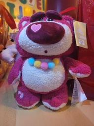 （有香味）迪士尼玩具總動員 30cm Lotso 勞蘇 熊抱哥毛絨公仔 草莓味抱抱熊