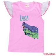 Luca: Silenzio, Bruno!: When In Doubt, Shout It Out! Tank Tops Girls Summer Flutter Sleeve T-shirt Summer Cotton Top 8684 Tank Tops Girls Summer Flutter Sleeve T-shirt