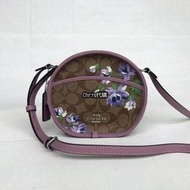 Chris 精品代購COACH 寇馳 72803 碎花款小圓包  側背包 斜背包   美國代購