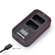 Dock Sạc đôi Type-C LCD Sony ZV-E10 A7 A72 A7R A7R2 A7S A7S2 A6500 A6400 A6300 A6100 A6000 A3000 A35