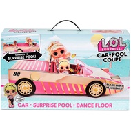 LOL Surprise Car Pool Coupe with Exclusive Doll, Surprise Pool, and Dance Floor - Toy Car Playset wi