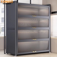 HY-6/Yanao Kitchen Shelf Floor Multi-Layer Household Storage Cabinet Multi-Function Cabinet Sideboard Cupboard Cupboard