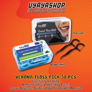 DENTAL FLOSS PICKS (50PSC) | PENCUNGKIL GIGI | BERSIHKAN GIGI FLOSS | BERUS GIGI