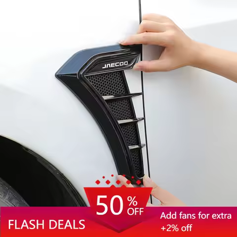 2pcs Carbon Black Car Side Wing Fender Sticker Decals Body For Chery Jaecoo J6 J7 J8 Phev 2023 2024 