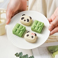 Mini Panda Bamboo Mung Bean Sorbet Mold 30g Mooncake Mold Complementary Food Purple Potato Yam Pastry Cartoon Shape 7.31