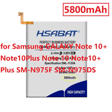 HSABAT 5800mAh EB-BN972ABU Battery for Samsung GALAXY Note 10+ Note10Plus Note 10 Note10+ Plus SM-N9