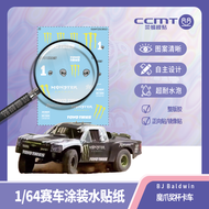 Bộ Sưu Tập Nước Dán Sơn Mô Hình Xe Đua 1/64 BA Monster Energy Cup Truck Decal Sticker Móc Tay Decal