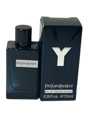 Yves Saint Laurent YSL Y Men Perfume INTENSE Parfum mini splash on SMALL TRAVEL SIZE 7.5 ml / 0.25 F