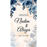 Kad Kahwin Digital AD011-3 I Digital Invitation I E-Card Wedding Invitation / Engagement / Event