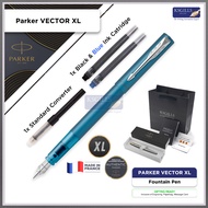 KSG set (GIFT set) - Single Pen SET - Parker Vector XL Fountain Pen - Teal Blue