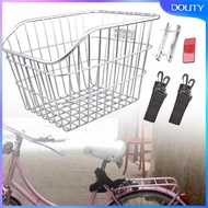 [dolity] Rear Bike Basket Wire Basket for Foldable Bikes Hiking