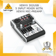 Behringer XENYX 302USB Mixer with USB Audio Interface