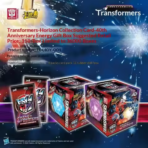 Genuine Licensed KAYOU Transformers Horizon 40th Anniversary Energy Gift Box Leader Edition 3 Optimu