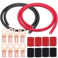 2/4/6/8AWG Battery Cable 3.3 FT Pure Copper Oxygen-Free Copper Car New Energy Battery Cable PTIM