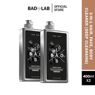 Bad Lab 3-In-1 Hair Face Body Cleaner - Deep Cleansing (400ml)