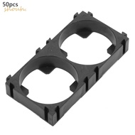 SHOUH 50pcs Lithium Battery Bracket, Shockproof Design Fixed Connection Clip Battery Pack Holder, Sa