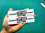 สติกเกอร์ MUGEN POWER ติดวิงหลัง MTR หางหลัง MTR civic FD mugen decal สติกเกอร์ CIVIC FD