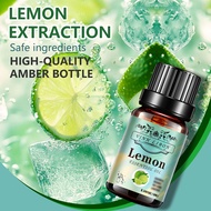 1-5pc Selected 1 Bottle of Lemon (0.34oz/10ml), Oily Formula Compatible Humidifier and Diffuser Ston