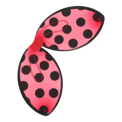 Foldable Mesh Ladybug Wings Lightweight Cosplay Wing Performance Prop Ladybug Costume Wings for Part