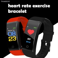 ☄◎ 115plus Bluetooth Smart Sport Bracelet Waterproof Heart Rate Blood Oxygen Adult Blood Pressure Electronic Bracelet Monitoring