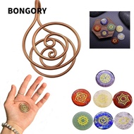 BONGORY Spiral Palm Ring, Handmade Jewelry Accessories Copper Palm Ring,  Adjustable Reiki Energy Sp