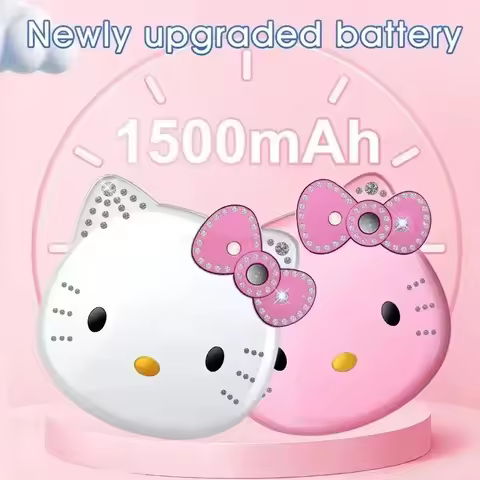 Kawaii Sanrio New Hello Kitty Figures 50th Anniversary Mobile Phone Anime Cartoon Mobile Phone Child