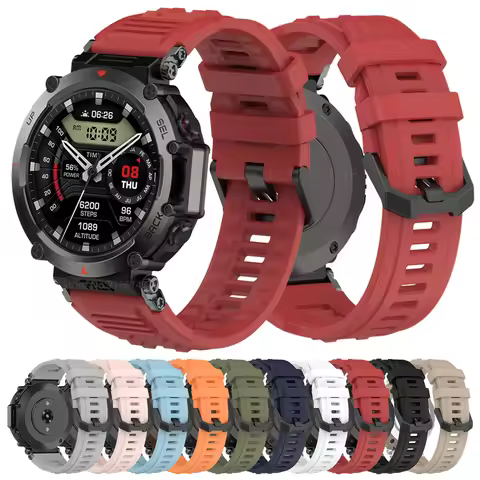 Smart Watch Band For Xiaomi Huami Amazfit T-rex Ultra Replacement Silicone Strap Bracelet For Amazfi