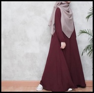 Terbaru Baju Gamis Wanita Terbaru Simple Dan Elegan Bahan Ity Crepe