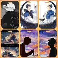 Anime Cartoon Mutual Redemption Love DIY Student Name Card Holder ID Card Cover ABS Protection MRT Case
