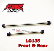 Front Wheel Shaft Titanium Y15ZR LC135 EX5 RS150 Rear Wheel Swing Arm Shaft Sub Batang Accessories Y16Zr Y15 Ysuku LC4S / Motor Accessories