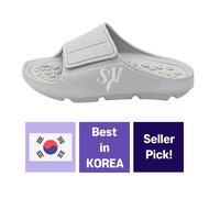 [Saintsatin] KOREA Saintsatin Fret Acupressure Slippers - Gray