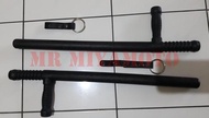 TERMURAH TONFA SENJATA TONGKAT T PENTUNGAN POLISI SECURITY GANTUNGAN RING BESI | COD