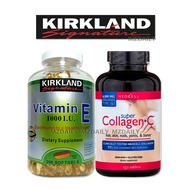 （ 2 in 1 ）Kirkland Vitamin E 1000 I.U. 200 Softgels + NeoCell Super Collagen Bottle of 250 Type 1 and 3 plus C Tablets