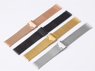 Wholesale 10PCSlot Milanese Watchband 8mm 10mm 12mm 14mm 16mm 18mm 20mm 22mm 24mm Stainless Steel Watch Strap thickness 0.4mm