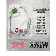CLUTCH Gasket Yamaha SRE SRX SRV SRL105 SRL110 🍎 Apple Gasket Clutch Cover Crypton T105 T110 Lagenda