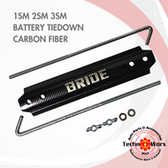BRIDE Battery Tiedown Lock Carbon Fiber Design 1sm 2sm 3sm battery flat top universal high Quality