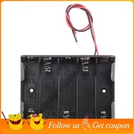 5 x 1.5V AA Battery Slot Holder Case Box Wire Black