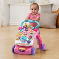Vtech　2合1多功能寶寶學步車-粉