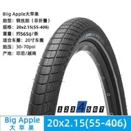 ShiwenSCHWALBEBig LineP8Bicycle Tire20Folding Bicycle-Inch Urban Tire Big AppleBIG Apple