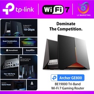 TP-Link Archer GE800 BE19000 Tri-Band Wi-Fi 7 Gaming Router EasyMesh Compatible