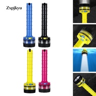 [szlztmy3] Scuba Diving Flashlight, Dive Torch Waterproof Handheld Professional Submarine Light LED 