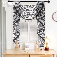 American Jacquard Tassel Curtain Curtain Thin Style Lost Hollow Positive Water Wave Single Wave Doub